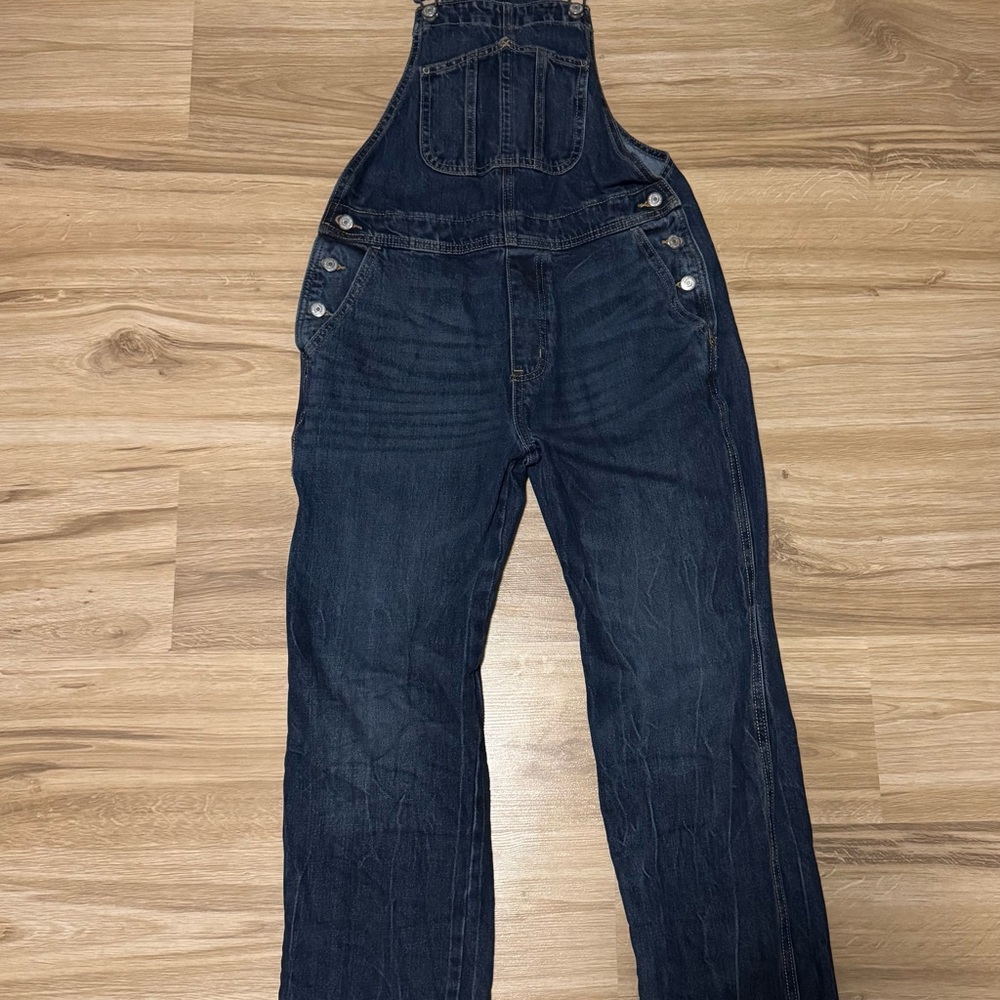 Old Navy Men's Dark Blue Denim Overalls